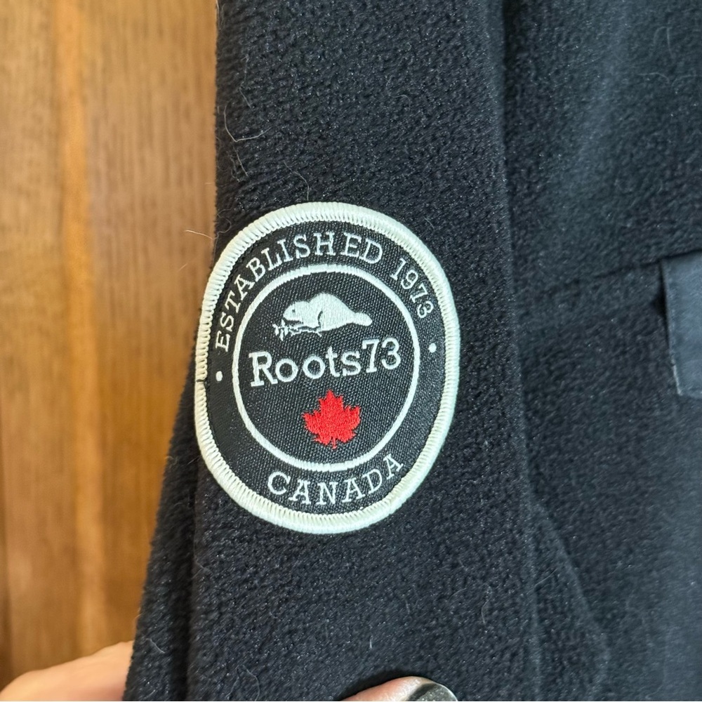 Roots73 Black Microfleece Pullover Lightweight Cozy Women’s Large - Picture 3 of 8
